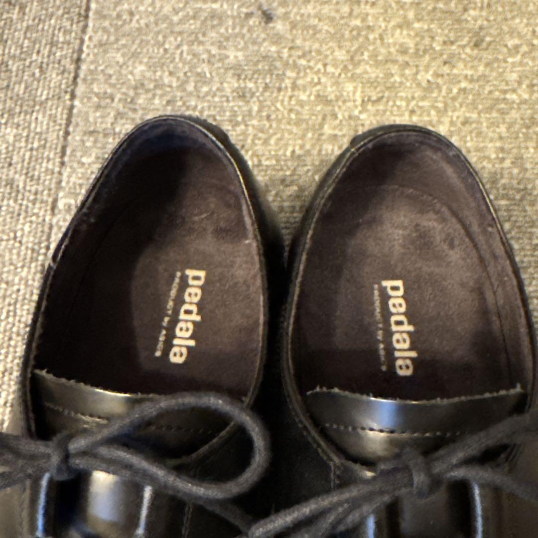 アシックス ウォーキング ペダラ レザーシューズ 黒 23.5