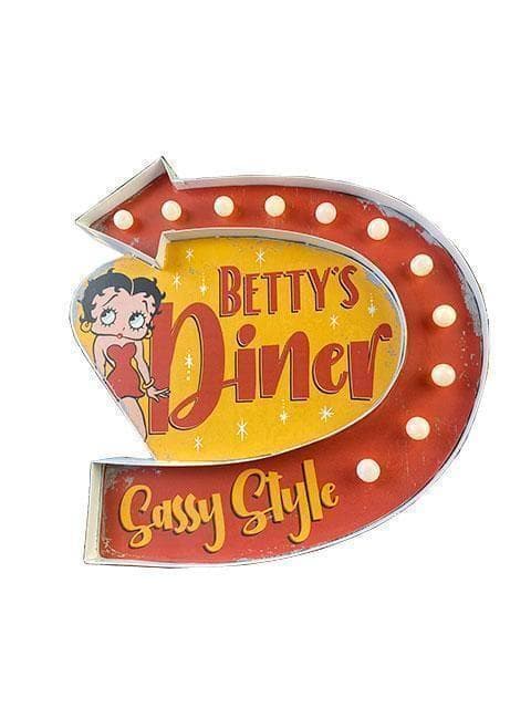 Betty Boop [ベティ ブープ] アローライト サイン ダイナー 看板