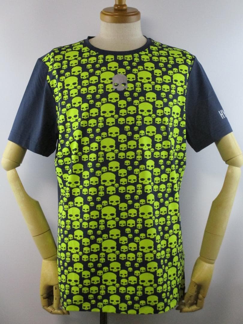 【ハイドロゲン・テニス】マルチアイコン・テックＴシャツ★XL★ネイビー×イエロー ウインザーオンラインショップ【SALE】ハイドロゲン マルチアイコンズ