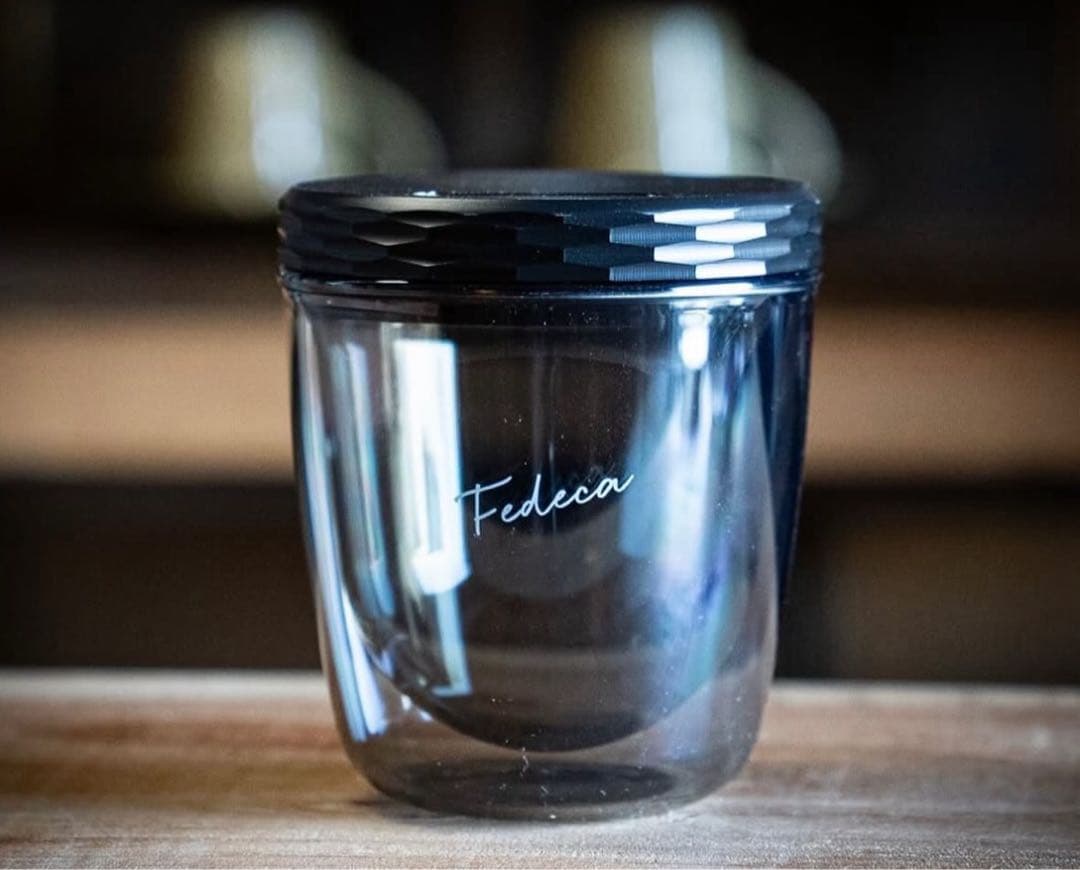 新品未使用】完売FEDECA ダブルウォールグラス とコ一スタ一兼蓋