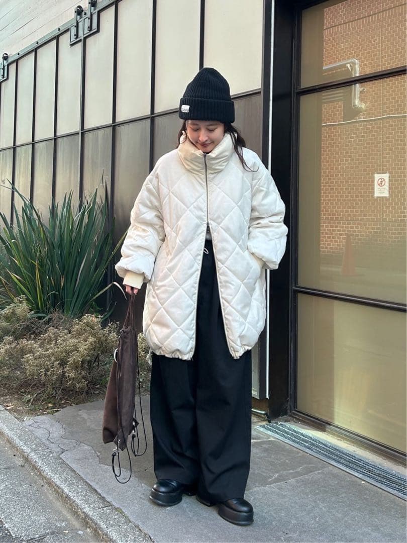 Kastane カスタネキャンディスリーブリバーシブルコートアイボリーM キャンディスリーブリバーシブルコート | Kastane(カスタネ)レディース