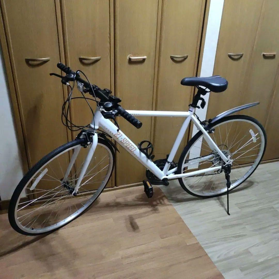 ま*ん様 クロスバイク ホワイト 700C ま*ん様 クロスバイク ホワイト 700C ま*ん様 クロスバイク ホワイト