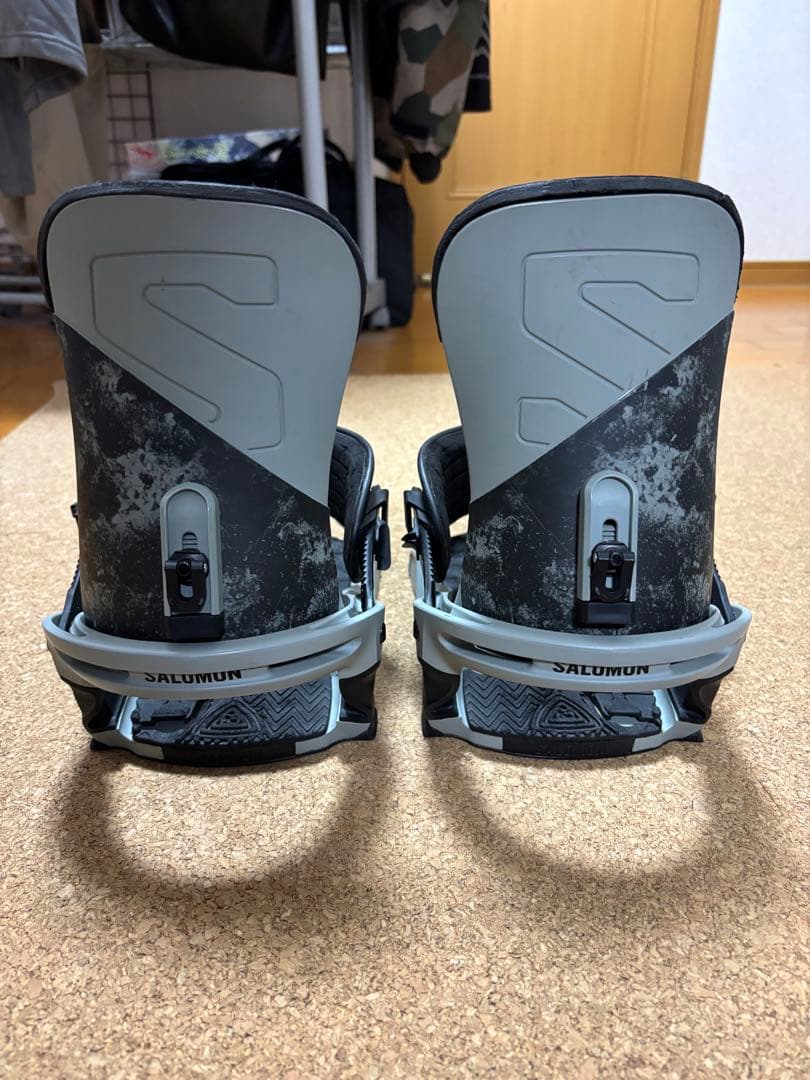 SALOMON スノーボード ビンディング グレー/ブラック/サイズL SALOMON スノーボード ビンディング グレー/ブラック/サイズL SALOMON