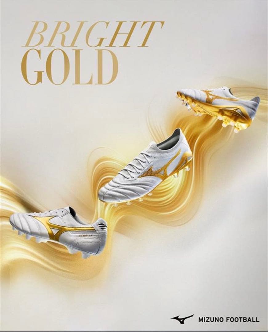 モレリア 2 JAPAN スーパーホワイトパール×ゴールド 25.5cm