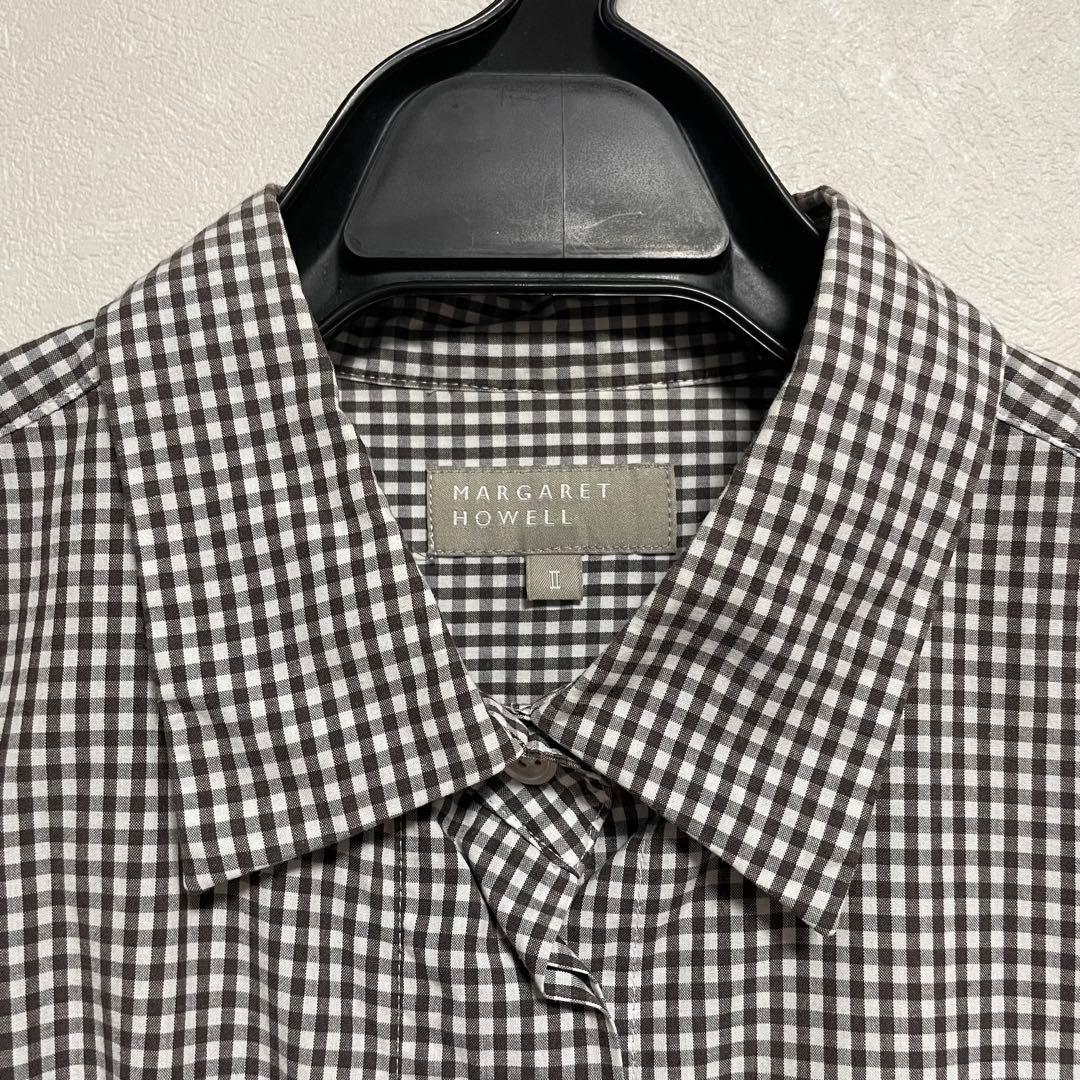 マーガレットハウエル ギンガム チェック シャツ - メルカリ