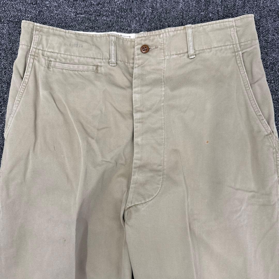 米軍実物50s US ARMY M-45カーキチノパン32×35 1951年製 新着