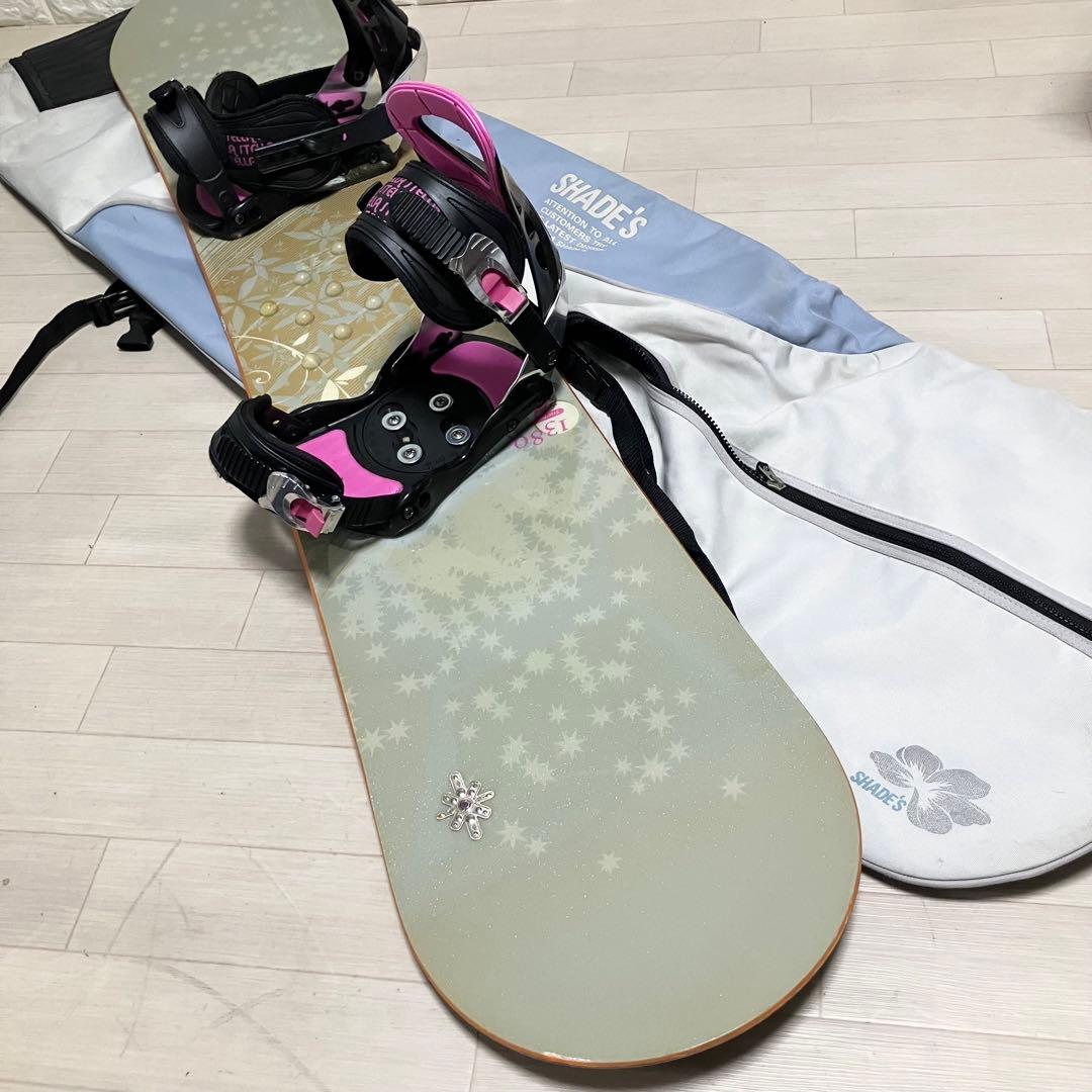 【バック付】SIONシオン スノーボードセット138cm/バインディングS/M バック付】SIONシオン スノーボードセット138cm/バインディングS/M