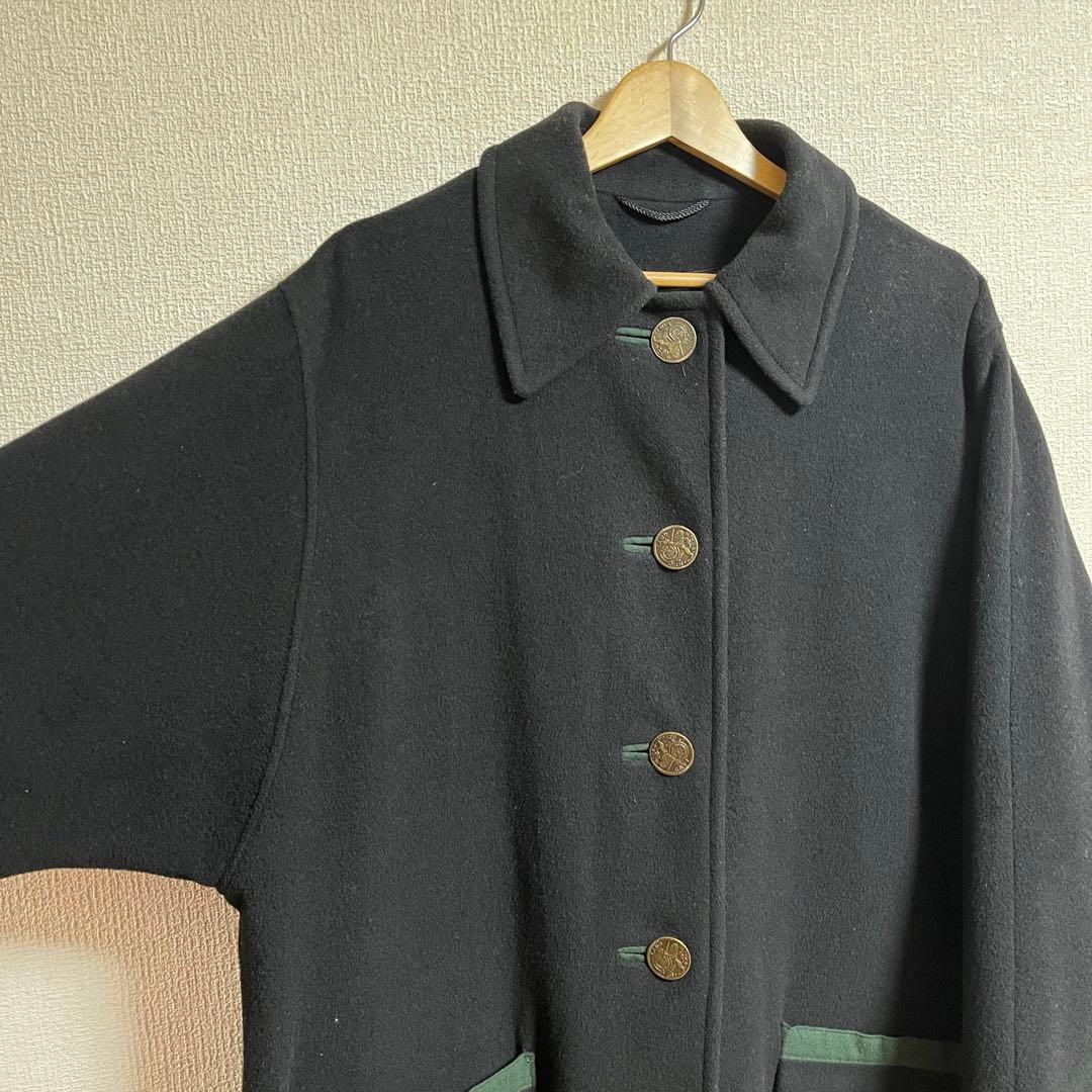 希少 ユーロ ヴィンテージ チロリアン ローデンコート ポンチョ メタル