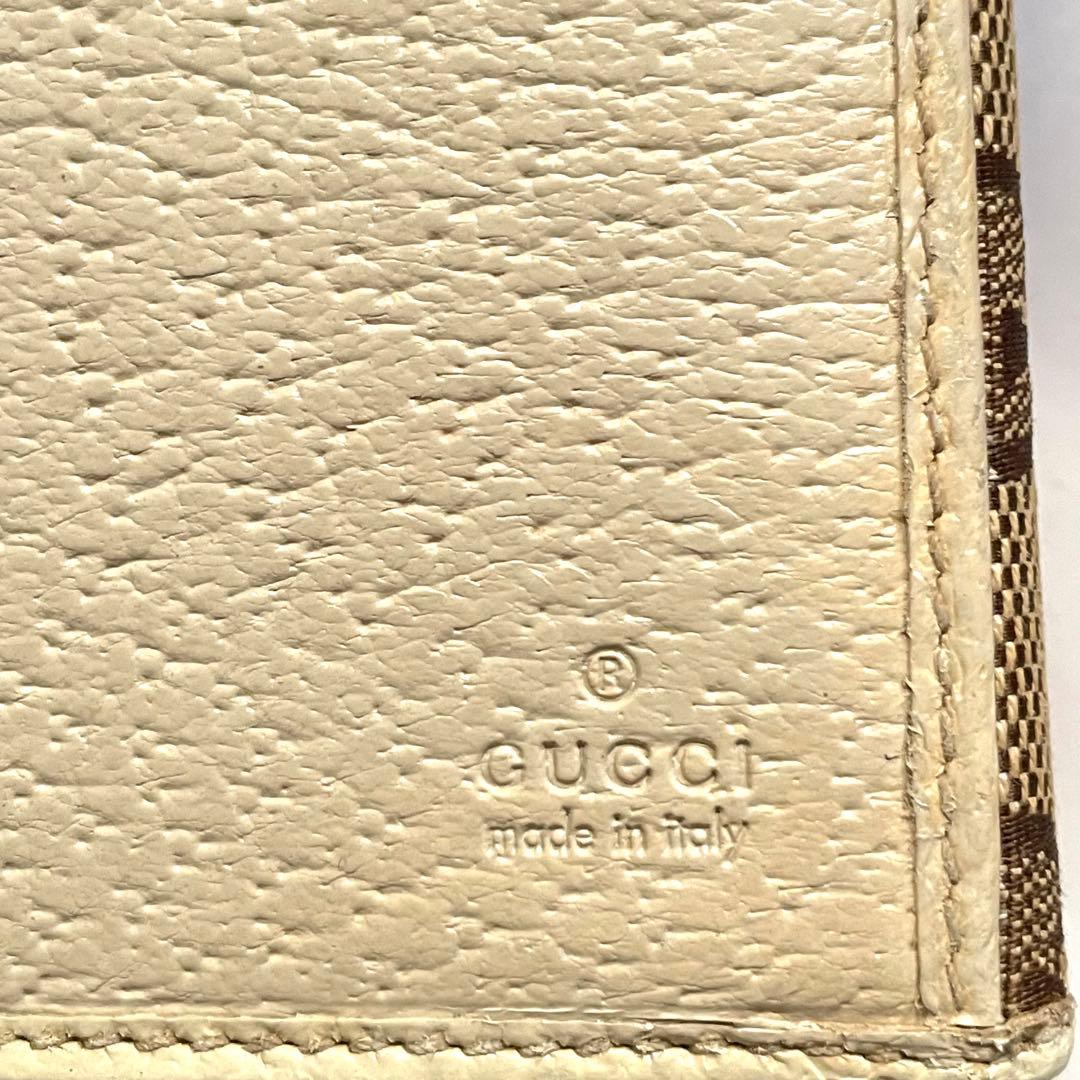 グッチ 長財布 GGキャンバス ロゴプレート Wホック 0111-① - メルカリ