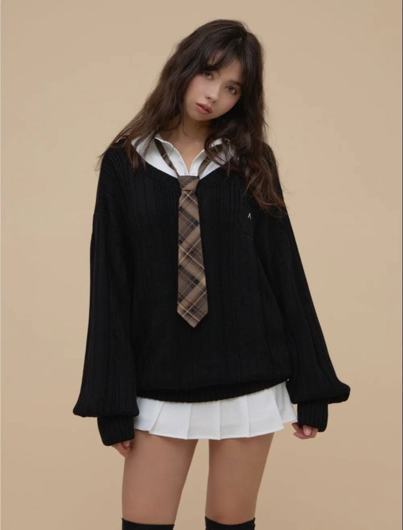ワンピース andmary Mimi girls set mini dress BLACK ANDMARY】Mimi girls set mini dress
