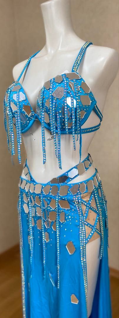 ⚠️最終値下げ⚠️ブルー(スカイブルー) ベリーダンスセットアップ 5