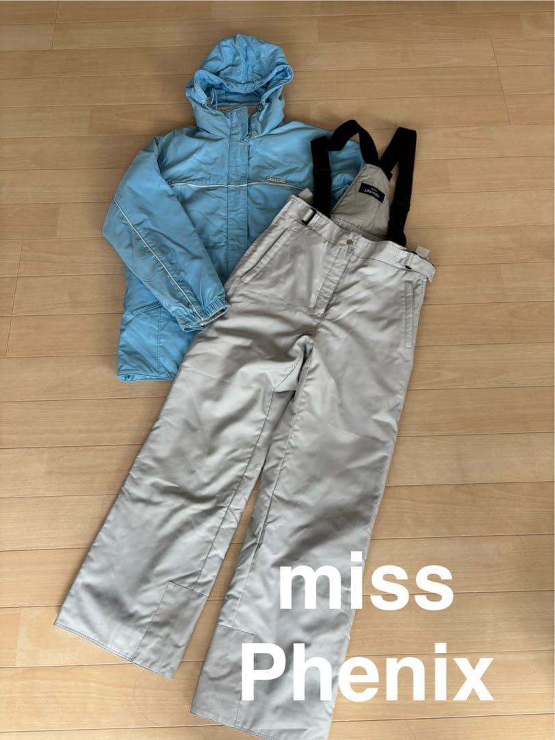 美品！miss phenix スキーウェア 上下セット L スノボウェア - メルカリ