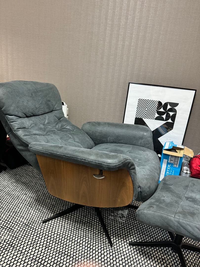 パーソナルチェア ラウロ Lauro オットマン付 ソファ 1人掛け用