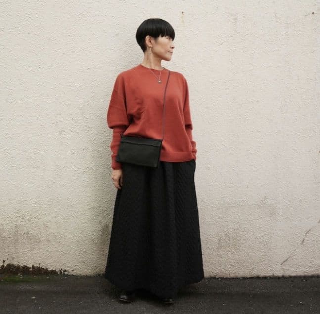 HAVERSACK/ハバーサック【定価4.6万】 キルティングジャガードスカート