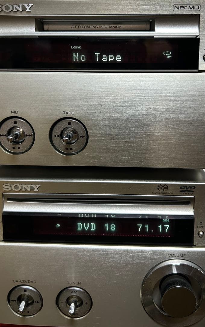 SONY ミニコンポ DVDプレーヤー Net MD SONY MD