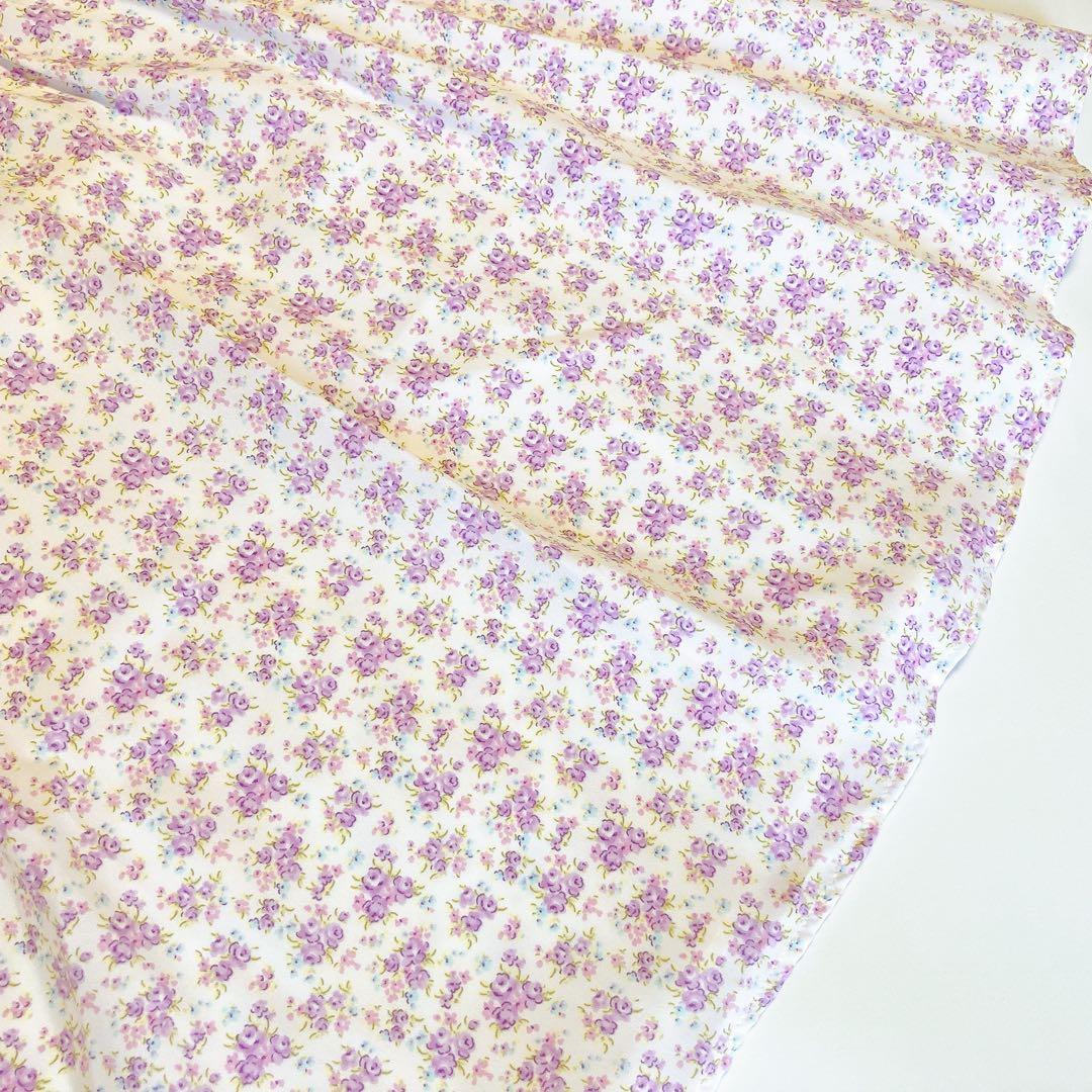 ラベンダー×花柄 115 セレモニー 入学 卒園 発表会 フォーマル