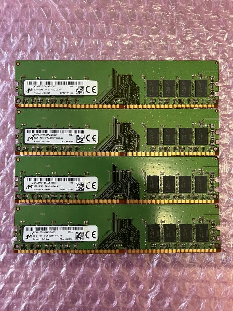 メモリ 8GB×4枚=32GB DDR4-2666 Micron製 動作保証 楽天市場】WINTEN ノートPC用 メモリ DDR4 2666 PC4-21300 8GB (4GB x