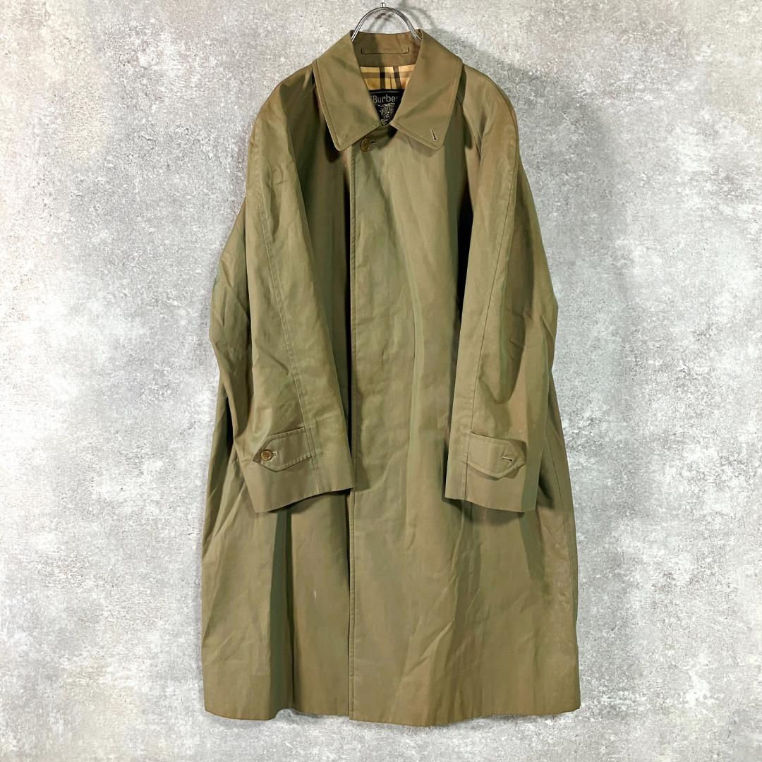 Burberrys' バーバリー ステンカラーコート カーキ 玉虫色 ロング丈