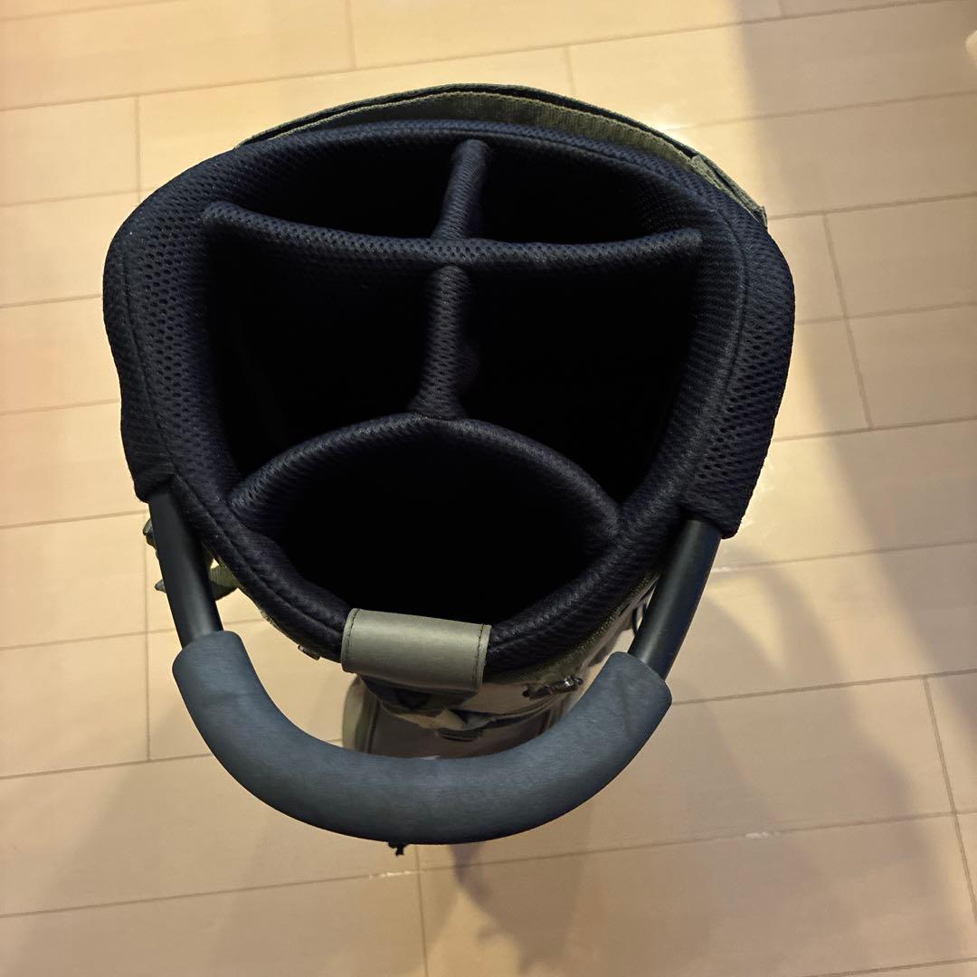 キャディバッグ ミズノ FLOTT 垂直方向に背負えます 電車移動楽