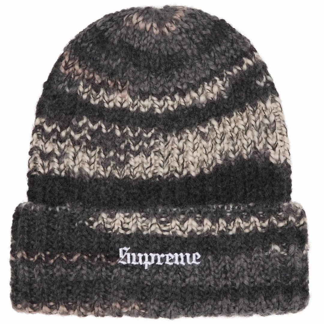 帽子 supreme 24aw Space Dye Stripe Beanie Supreme Space Dye Stripe Beanie Blue - FW24 - US