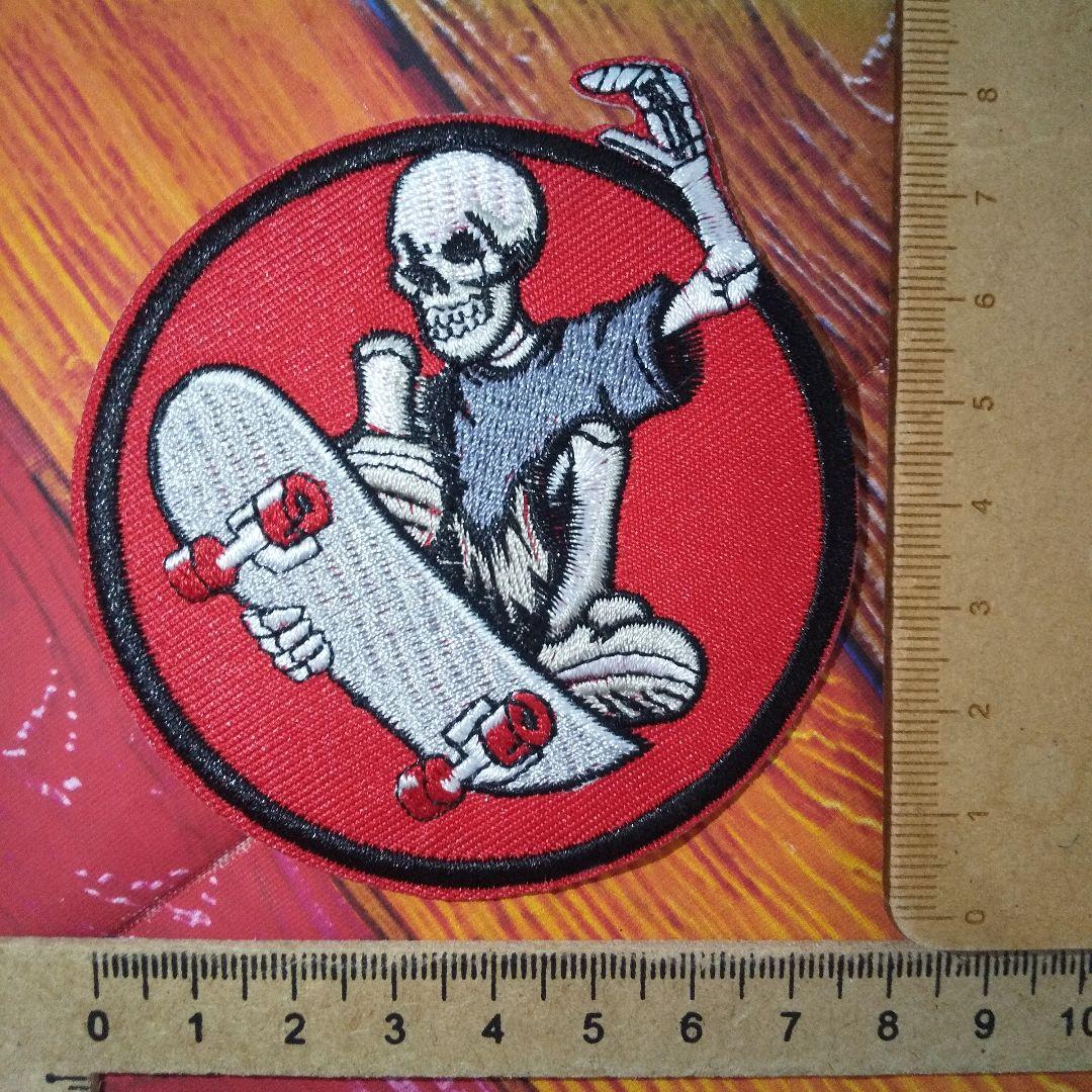 スケボー スカル スケートボード スポーツ オリンピック 大会 アイロン