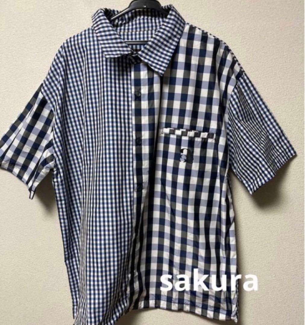 定価¥10,490＊antiqua STCH＊チェック柄ハーフパンツ ネイビ