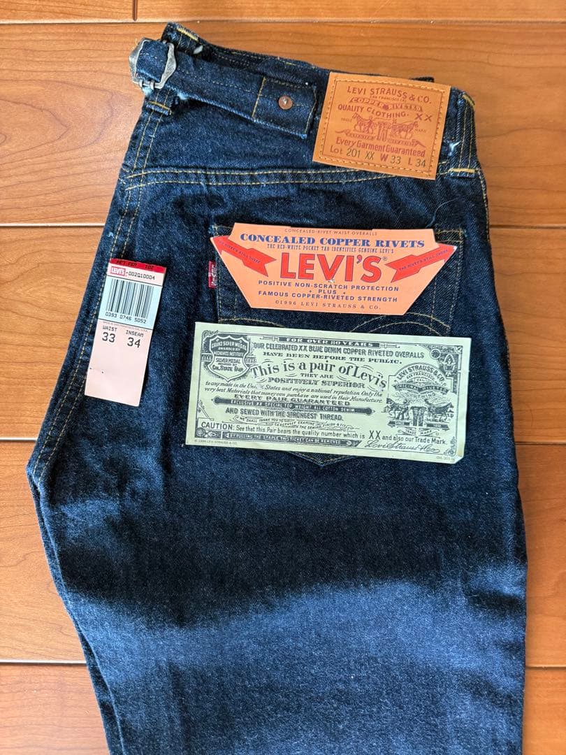 1997年バレンシアLevi's 201 復刻版 w33L40 - メルカリ