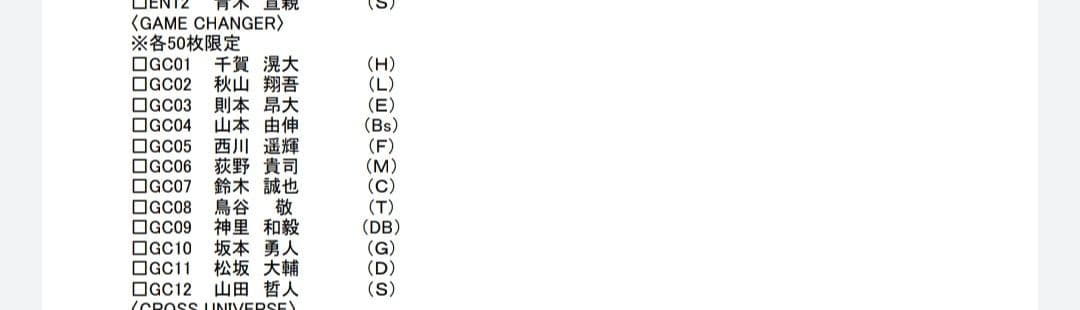 GENESIS2018 GAMECHANGERコンプリート