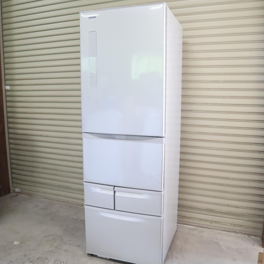 ★送料込み★ TOSHIBA東芝GR-M41G-S大型冷蔵庫 GR-M41G-S 冷蔵庫 VEGETA（ベジータ）Gシリーズ シルバー [411L /5ドア