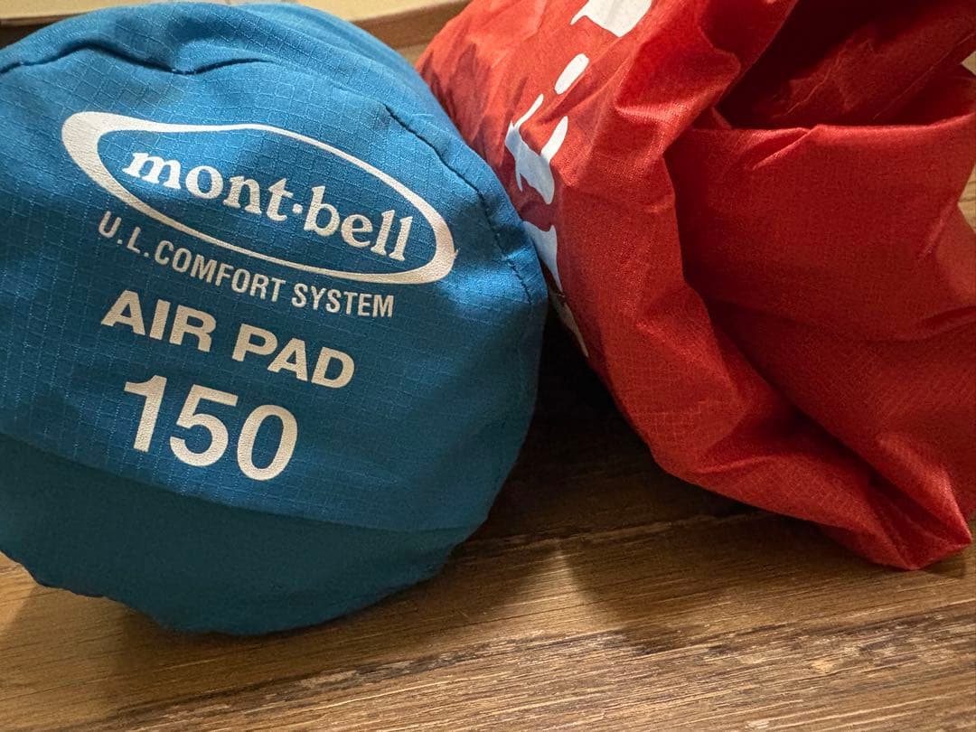 モンベルのエアマット150&ポンプバッグのセット￼ - メルカリ