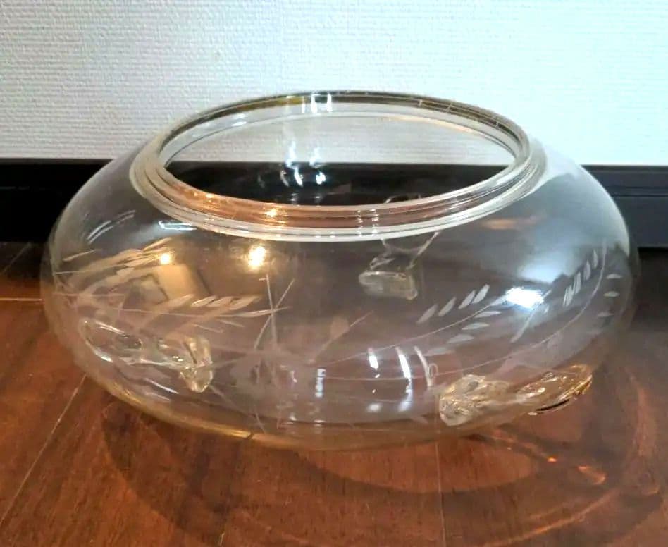 明治金魚鉢 レトロ金魚鉢 金魚鉢 アンティーク雑貨 雑貨 ガラス製品