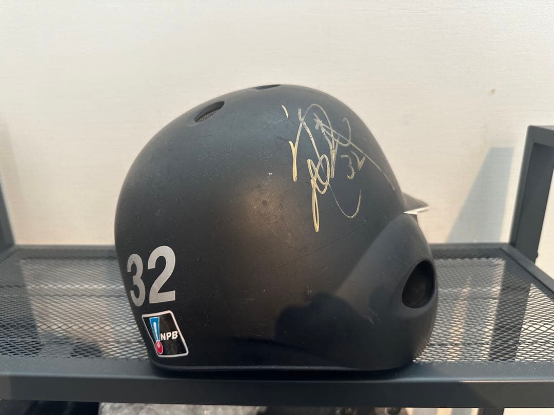 千葉ロッテマリーンズ高濱卓也実使用ヘルメット