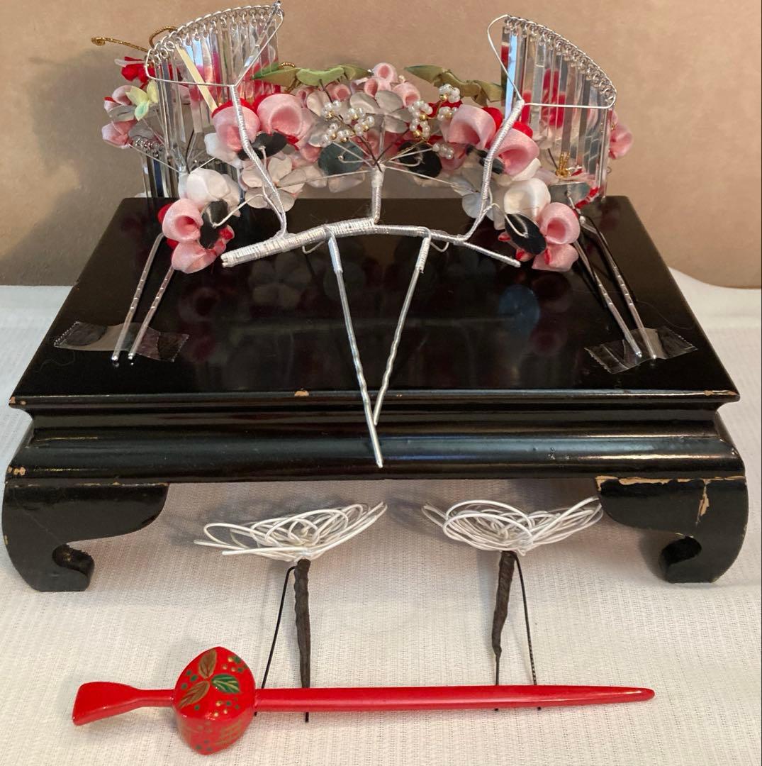 専用 勝山 classical beauty 梅竹蝶 1本挿 Uピン簪 水引