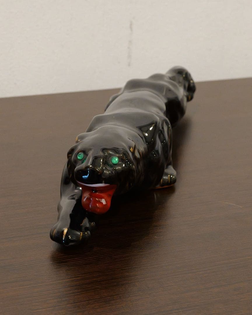 1950´sBLACKPANTHER ブラックパンサー 陶器 置物 オブジェ
