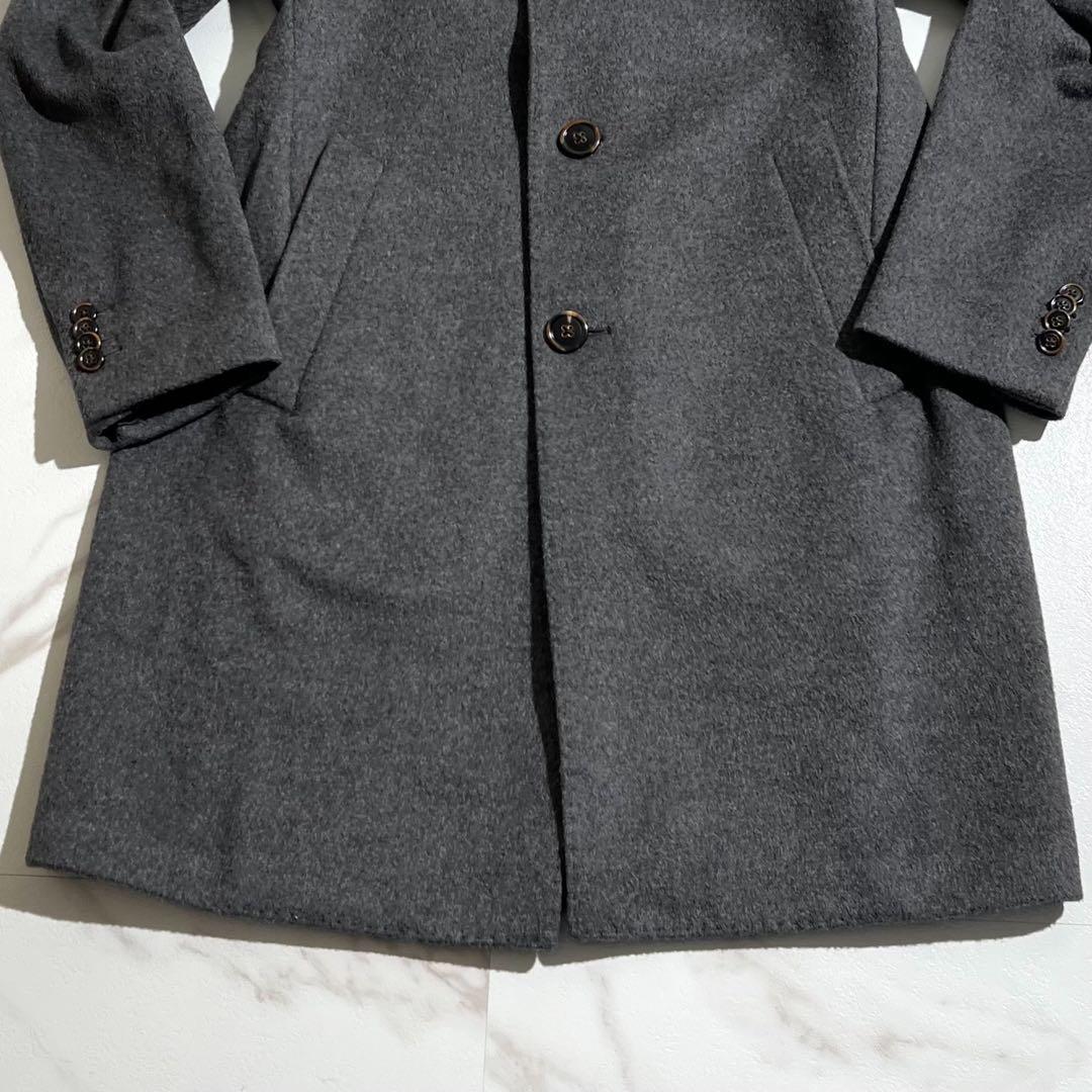 極美品 ラルディーニ ブートニエール チェスターコート アンゴラ混 【71】