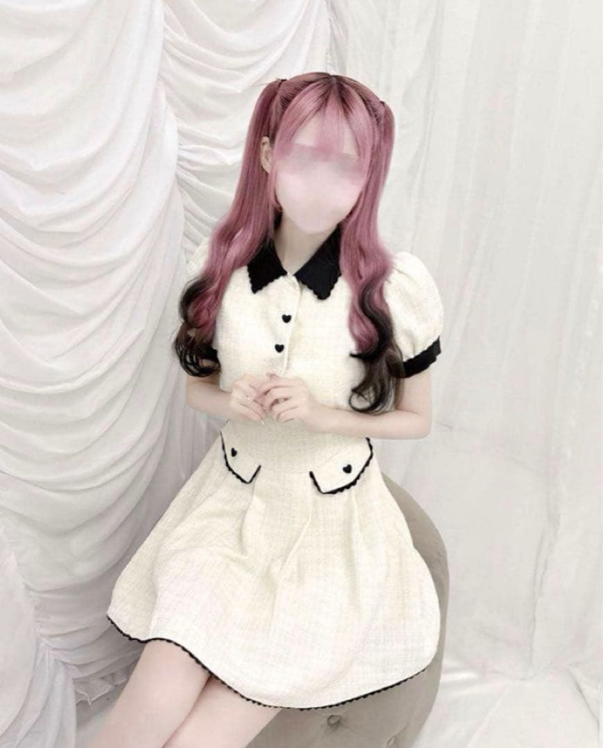 バックリボンツイードワンピ ハニーミュウ オンライン ストア