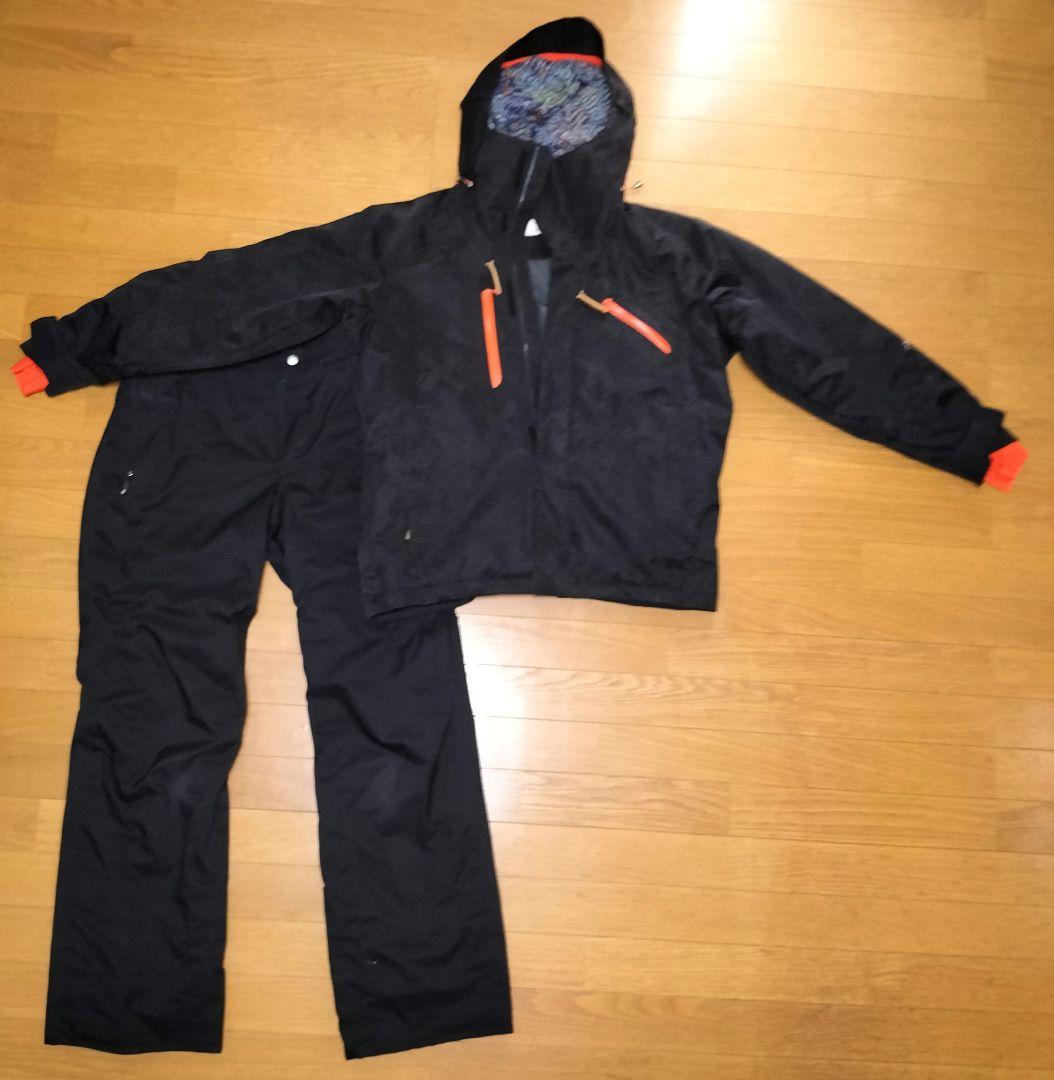 Phenix メンズ スキーウェア 黒/オレンジ 上下セット 楽天市場