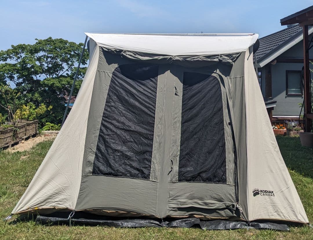 KODIAK CANVAS 6人用 Flex-Bow Deluxe 難あり Kodiak Canvas 10 x 10 ft. Flex-Bow Deluxe Canvas Camping Tent