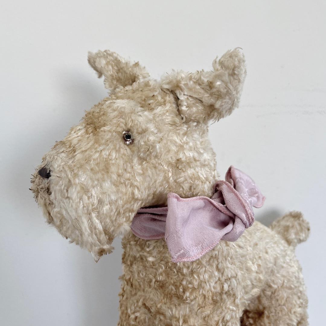 アンティーク ぬいぐるみ 犬 テリア 人形 ヨーロッパ ヴィンテージ