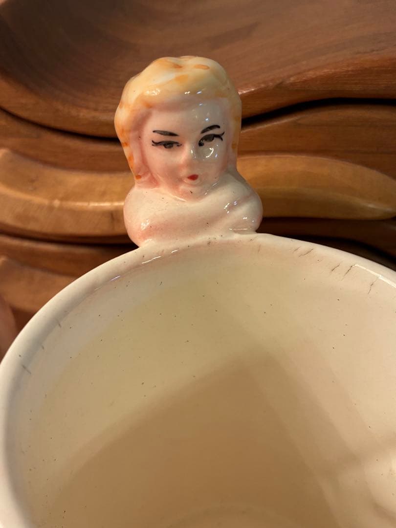 ビンテージ50s ピンナップ　マグカップ　ヌード　セクシー　グラビア　レトロ