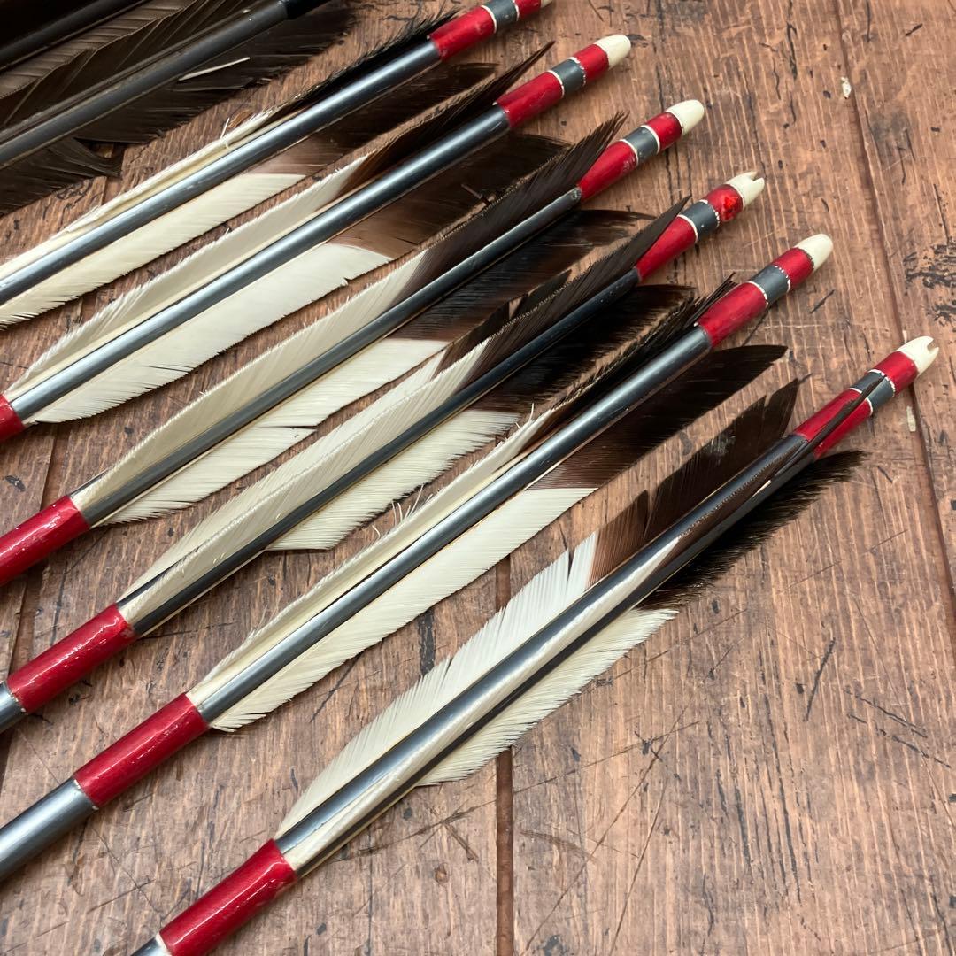 昭和レトロ 弓道具 矢 矢羽 武道具 101cm 104.5cm 8本セット