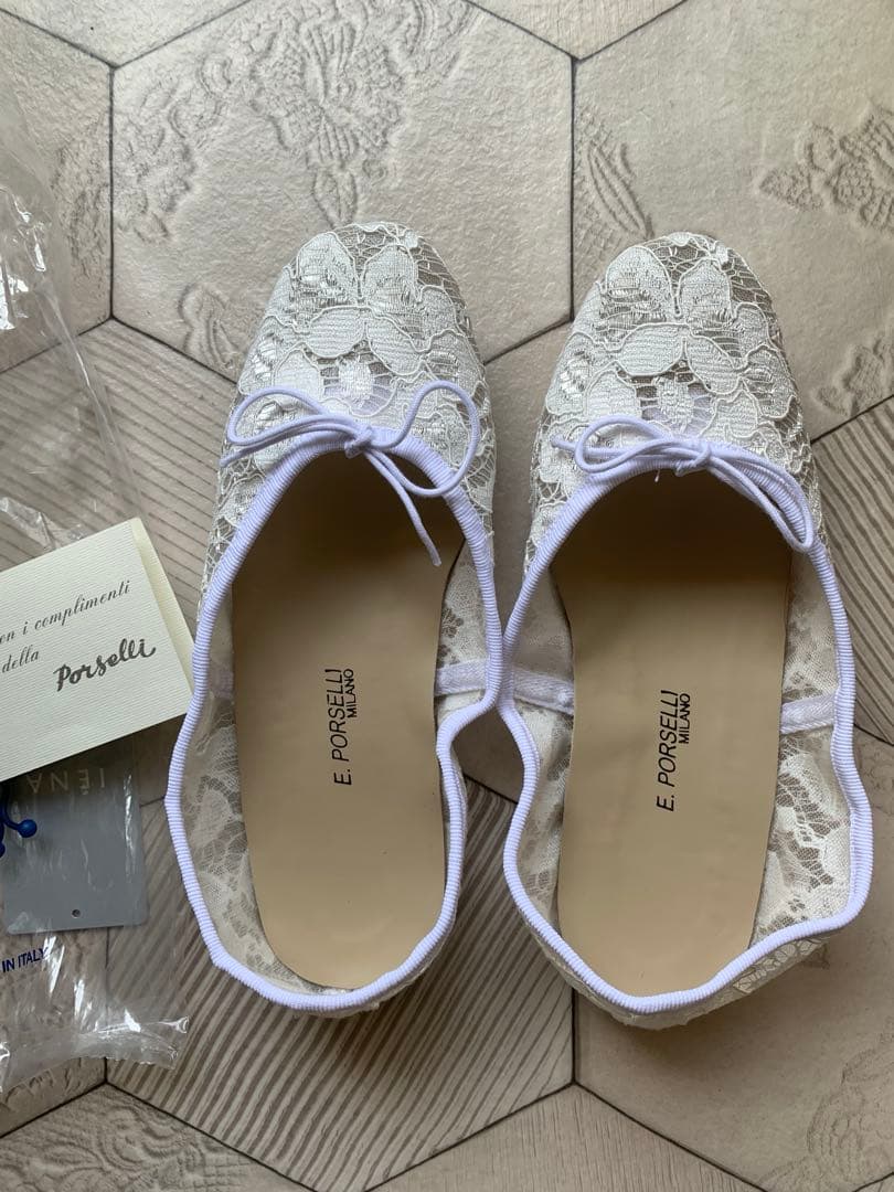 ポルセリ レースバレエシューズ36新品未使用イエナ スピック、レペット