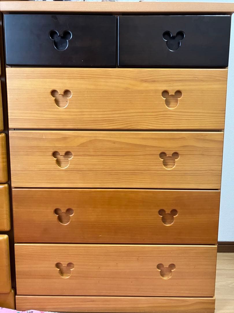 ディズニー　ミッキー　タンス　モダンミッキー　チェスト　木目 mikit-main.jpg