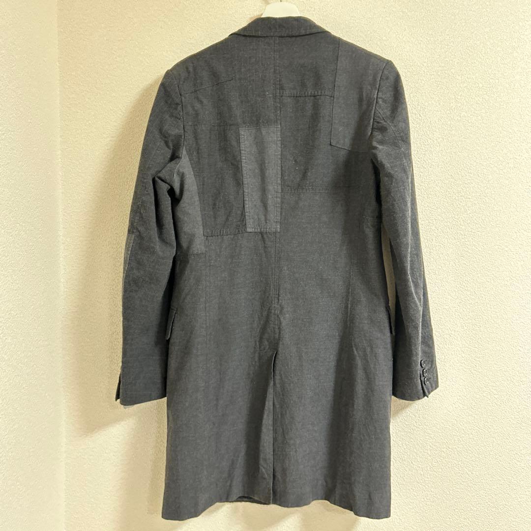 名作コムデギャルソン オーバーダイグレー パッチワーク チェスター