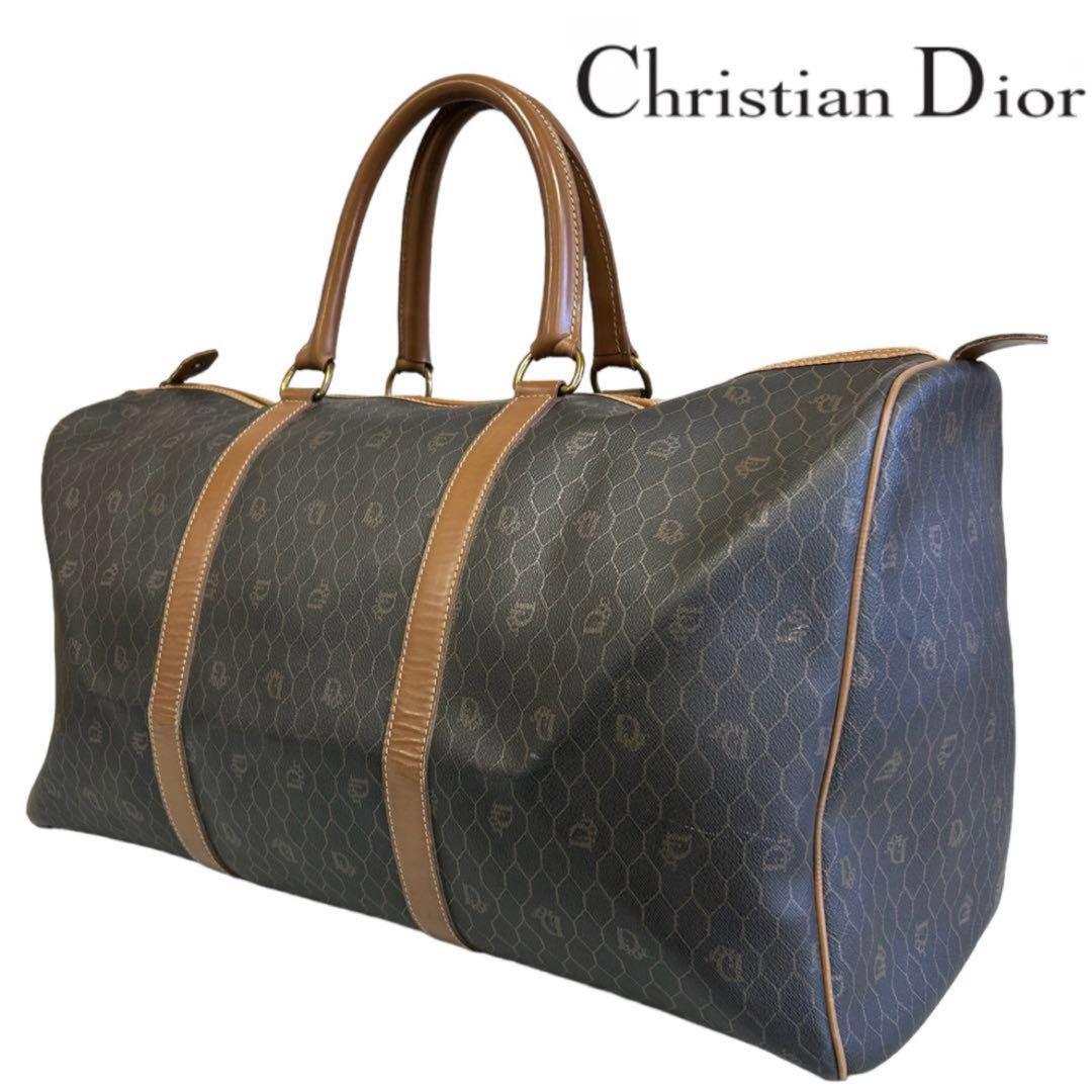 Dior クリスチャンディオール 大容量 ボストン バッグ ハニカム 旅行