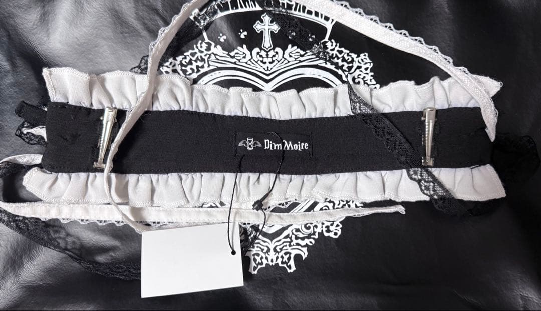 Dimmoire フリル×スタッズヘッドドレス Black&White - メルカリ