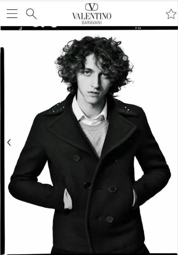 valentino ヴァレンティノ スタッズPコート ピーコート - メルカリ