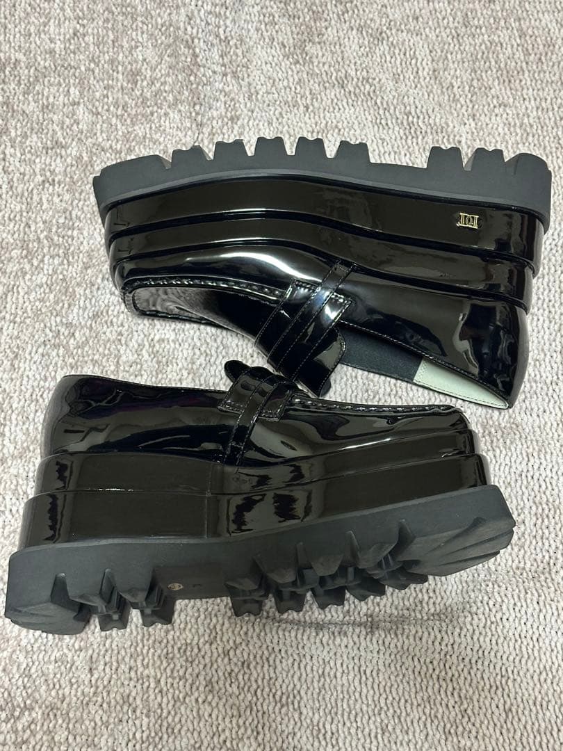 Darich ダーリッチXLプラットフォームローファーBLK黒 25.5cm