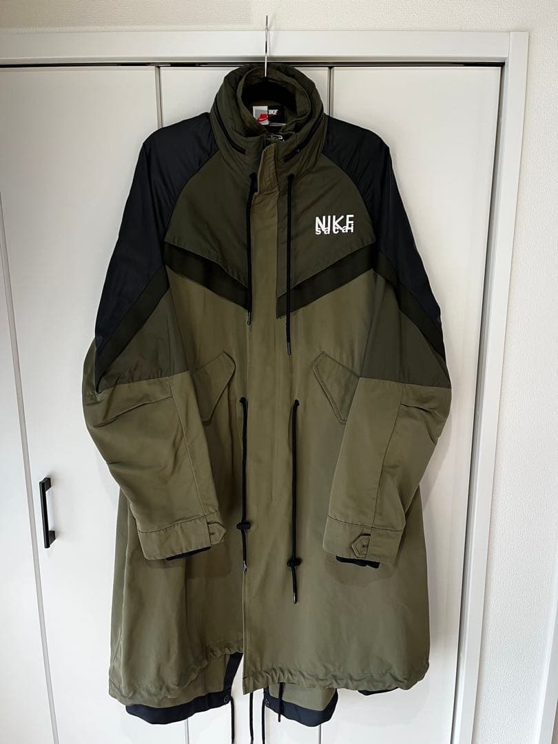 美品 Nike x Sacai NRG Trench Jacket カーキ Nike Khaki sacai Edition Trench Coat Nike