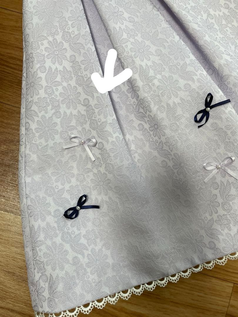 CHOPIN フォーマルドレス フラワージャガードアンサンブル 115cm